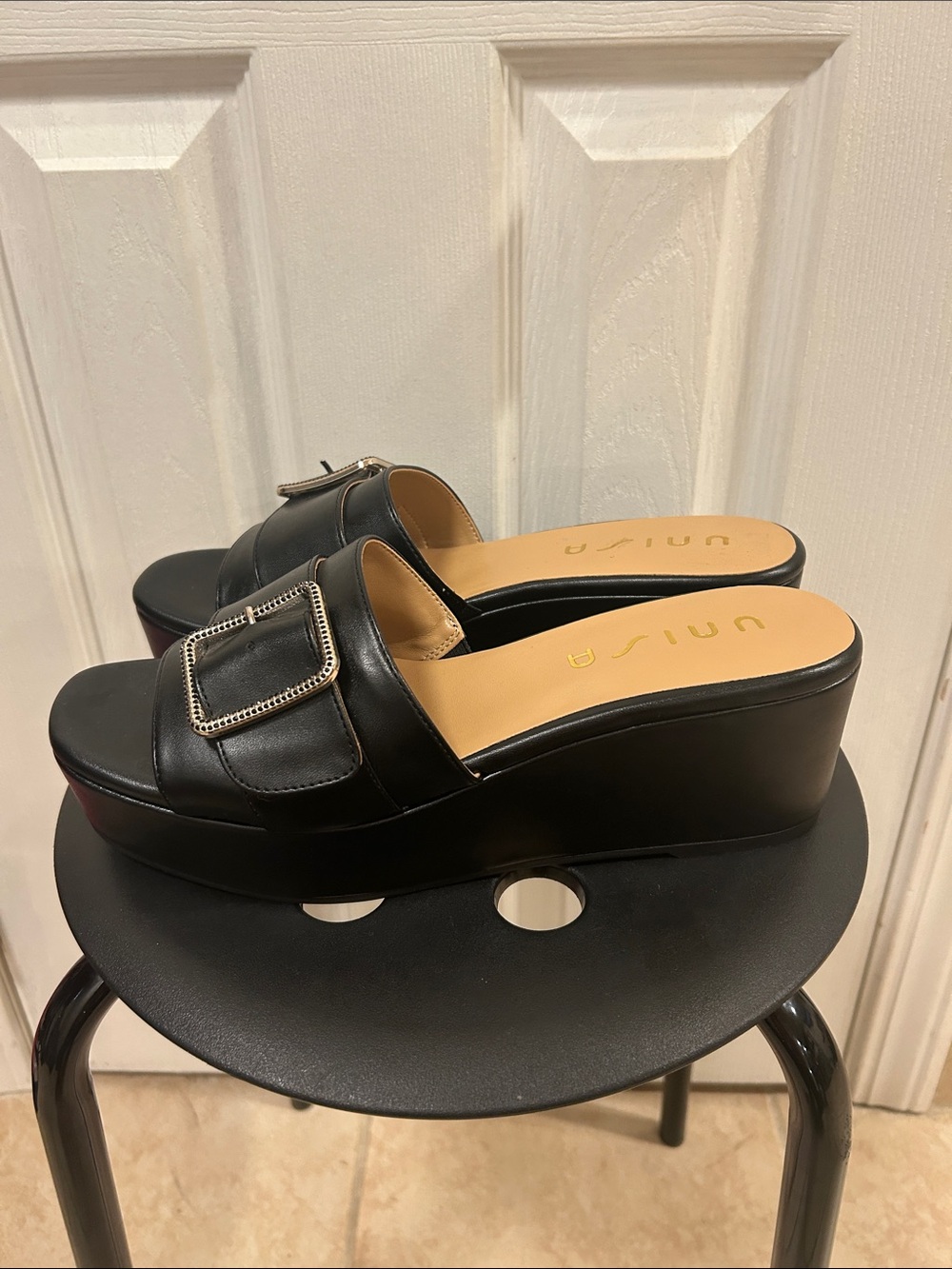 Platform Slide Sandals Size 11